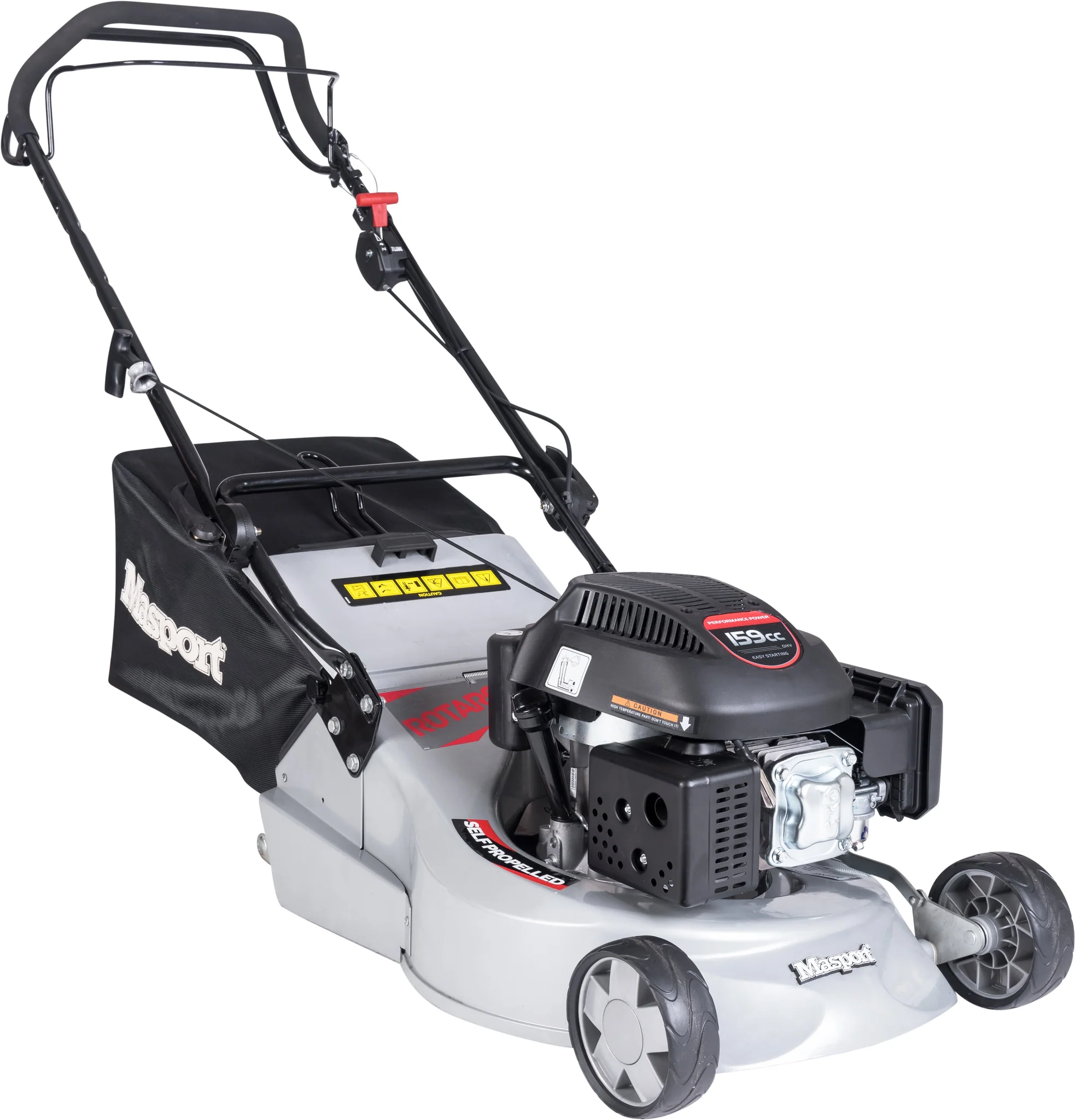 Masport RRSP 18L 18" Petrol Lawnmower - 159cc Loncin Engine, Alloy Deck & Steel Rear Roller